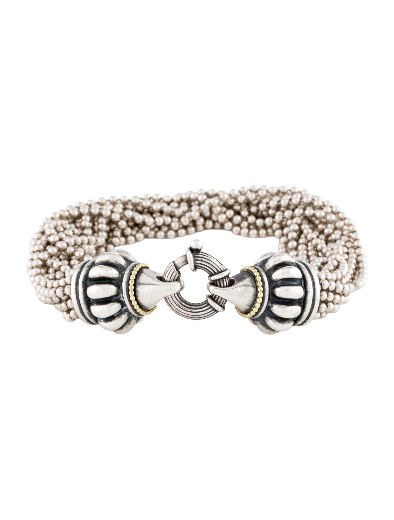 Lagos Two-Tone Beaded Multistrand Bracelet