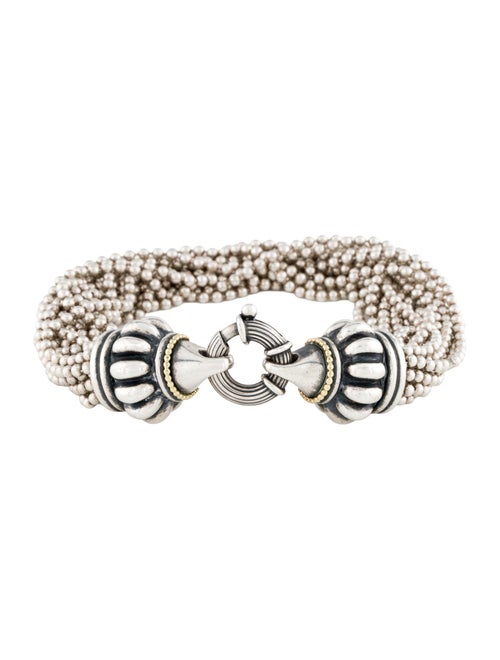 Lagos Two-Tone Beaded Multistrand Bracelet