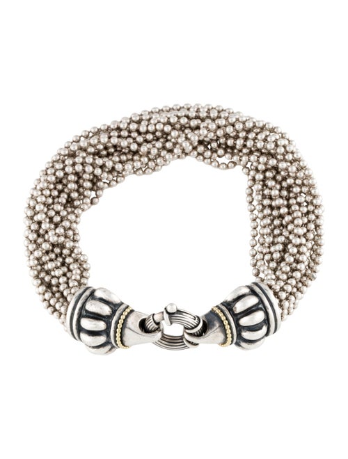 Lagos Two-Tone Beaded Multistrand Bracelet