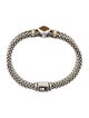 Lagos Two-Tone 1.65ct Citrine Rittenhouse Caviar Link Bracelet
