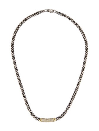 Lagos Diamond Caviar Lux Collar Necklace
