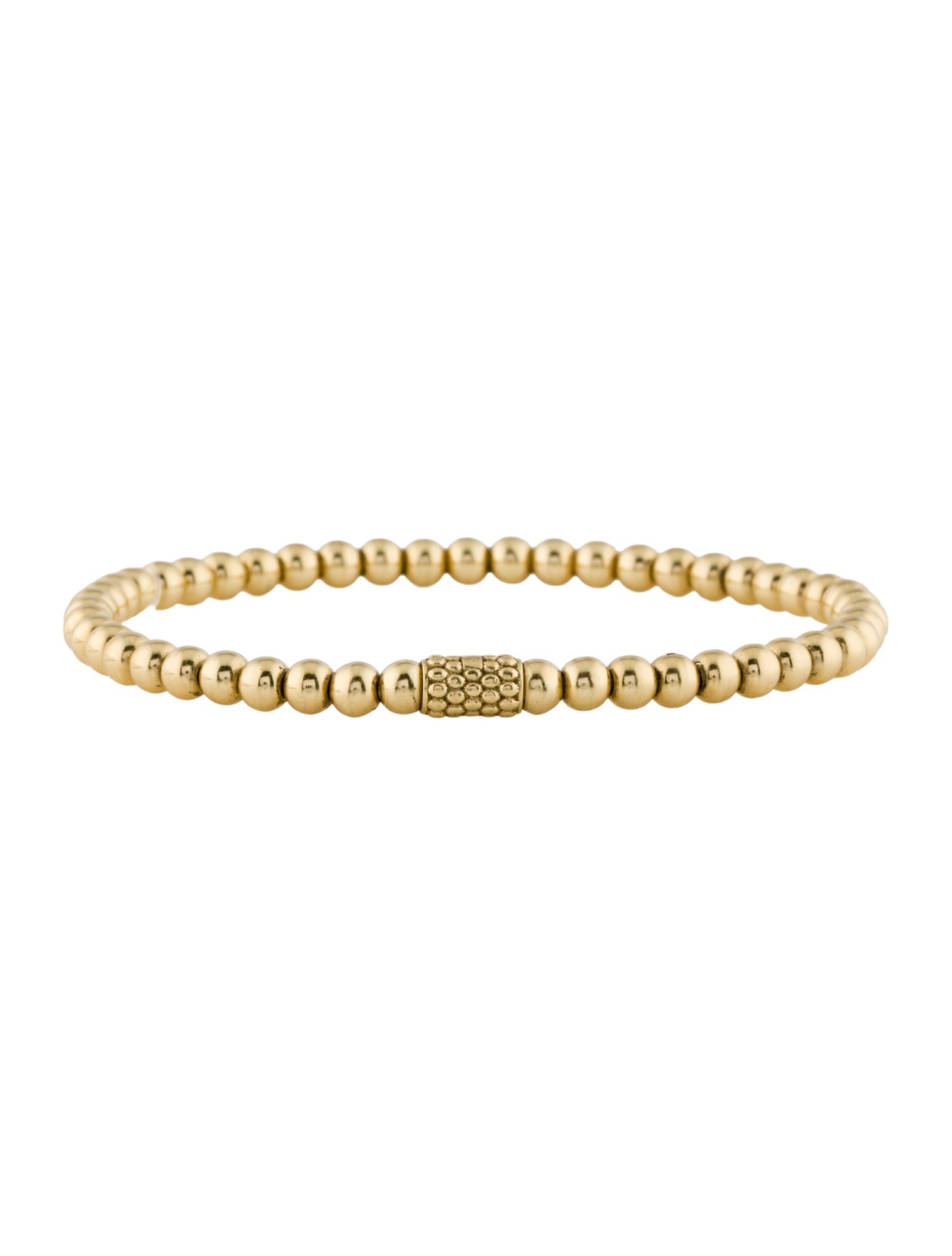 Lagos 18K Caviar Gold Bead Bracelet