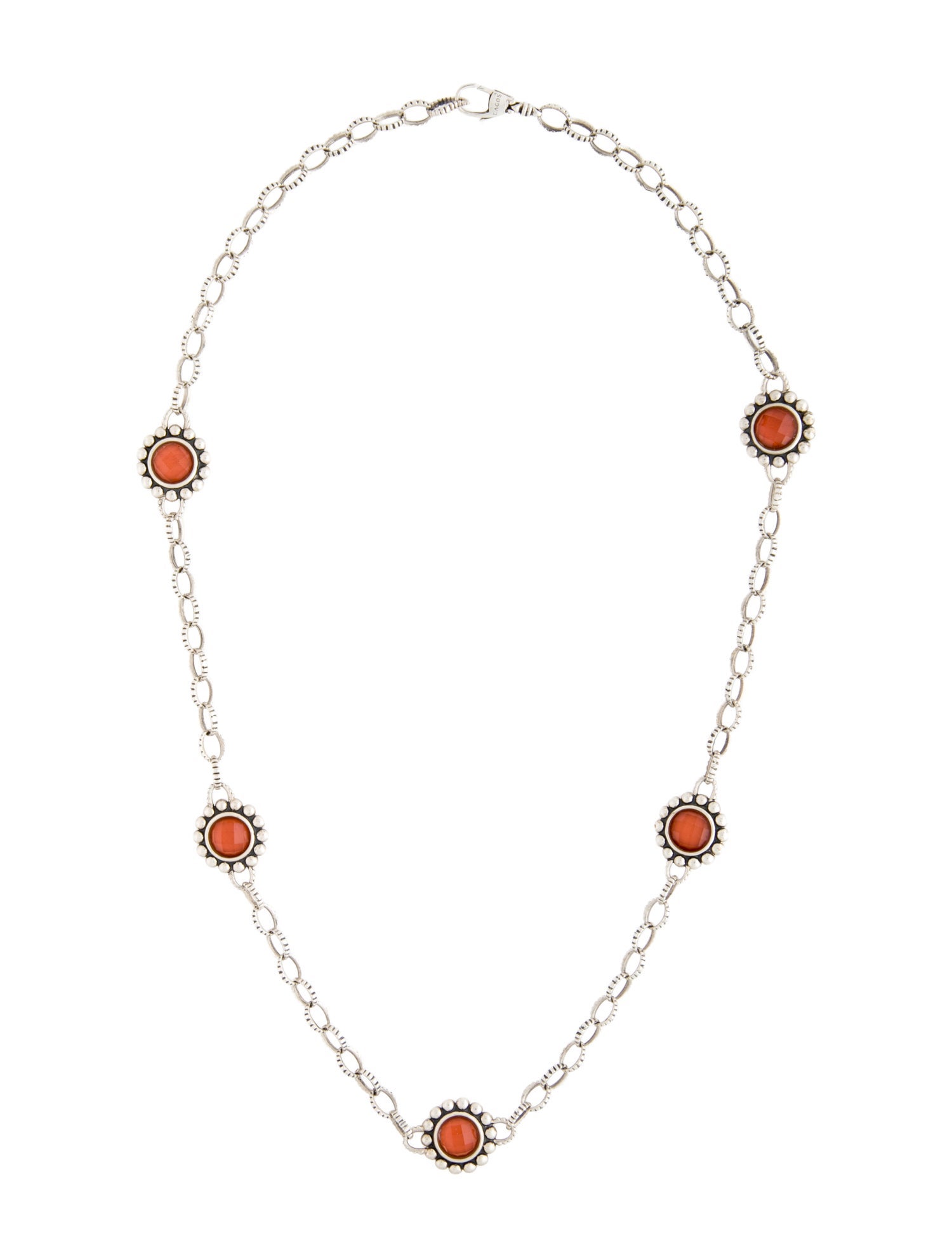 Lagos Quartz Doublet Maya Station Necklace