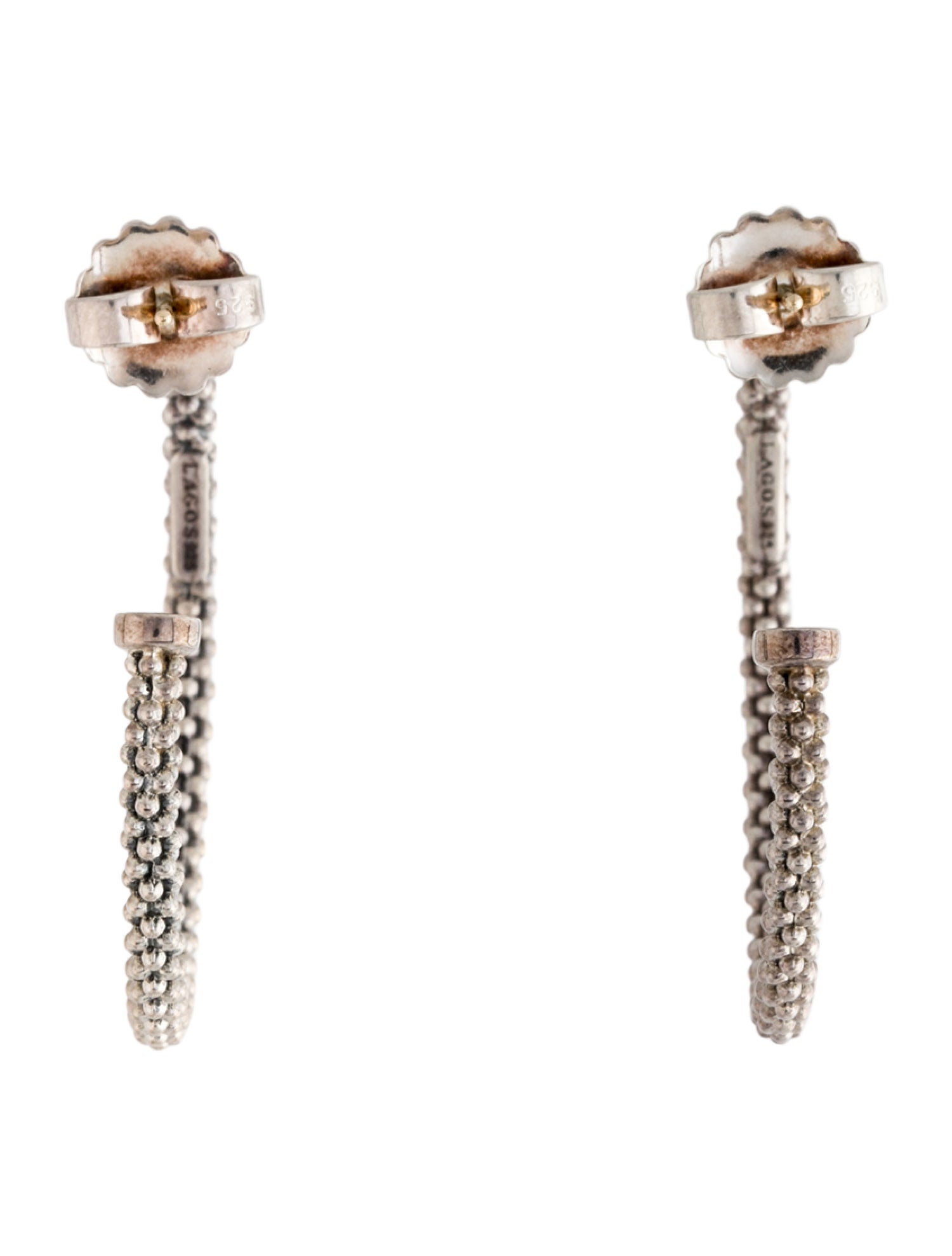 Lagos Large Caviar Hoop Earrings