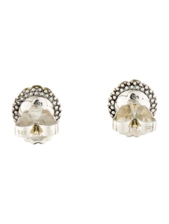 Lagos Quartz & Diamond Stud Earrings