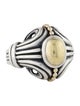 Lagos Two-Tone Caviar Cocktail Ring