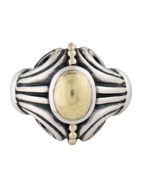 Lagos Two-Tone Caviar Cocktail Ring