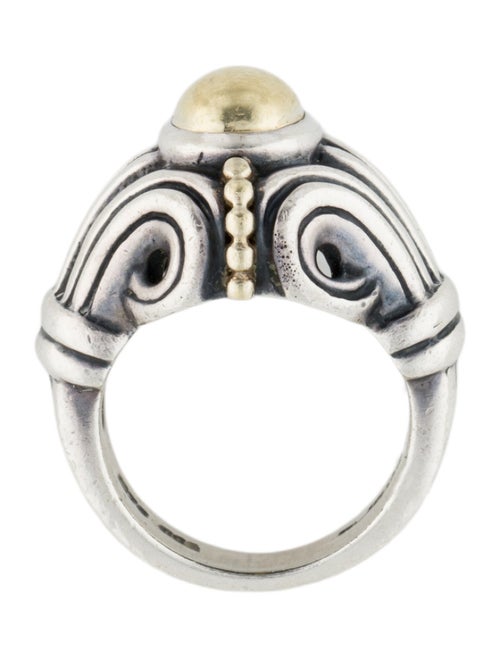 Lagos Two-Tone Caviar Cocktail Ring