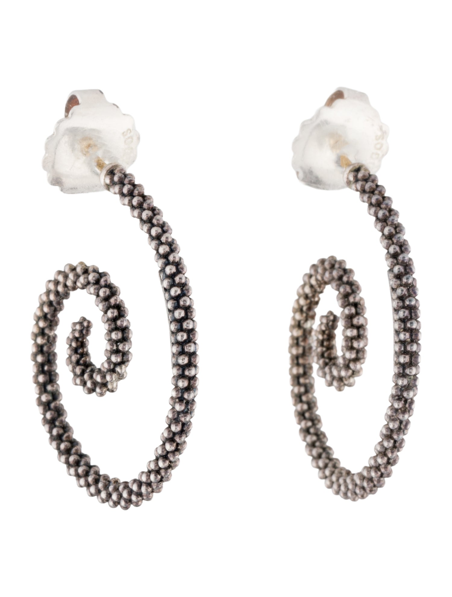 Lagos Caviar Hoop Earrings