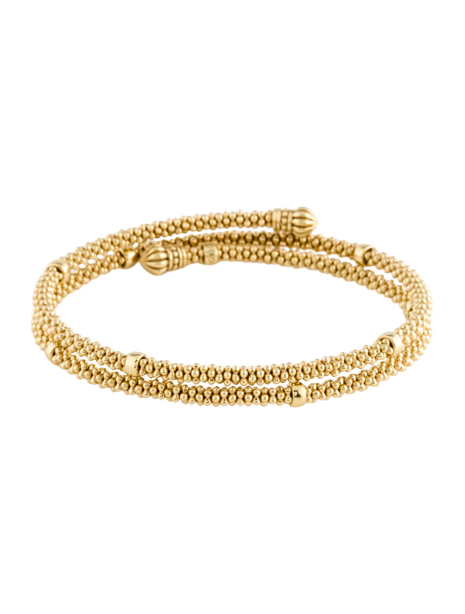 Lagos 18K Beaded Wrap Bracelet
