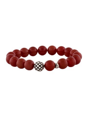 Lagos Bead Carnelian Maya Bracelet