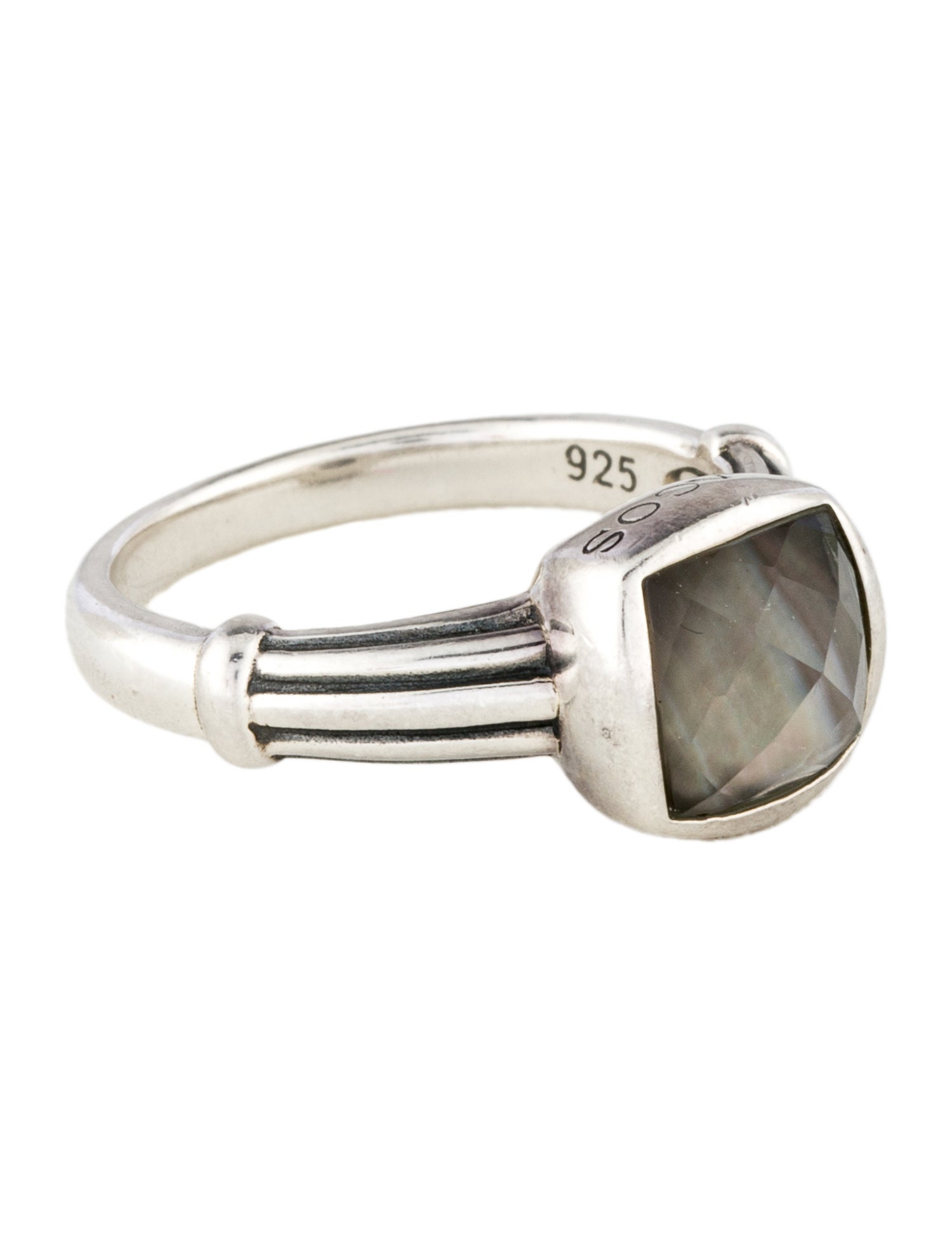Lagos Mother Of Pearl & Quartz Doublet Venus Ring