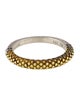 Lagos Two-Tone Signature Caviar Beaded Stacking Ring
