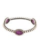 Lagos Quartz Charoite Doublet Oval Bangle