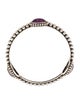 Lagos Quartz Charoite Doublet Oval Bangle