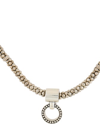 Lagos Enso Beaded Circle Pendant Necklace