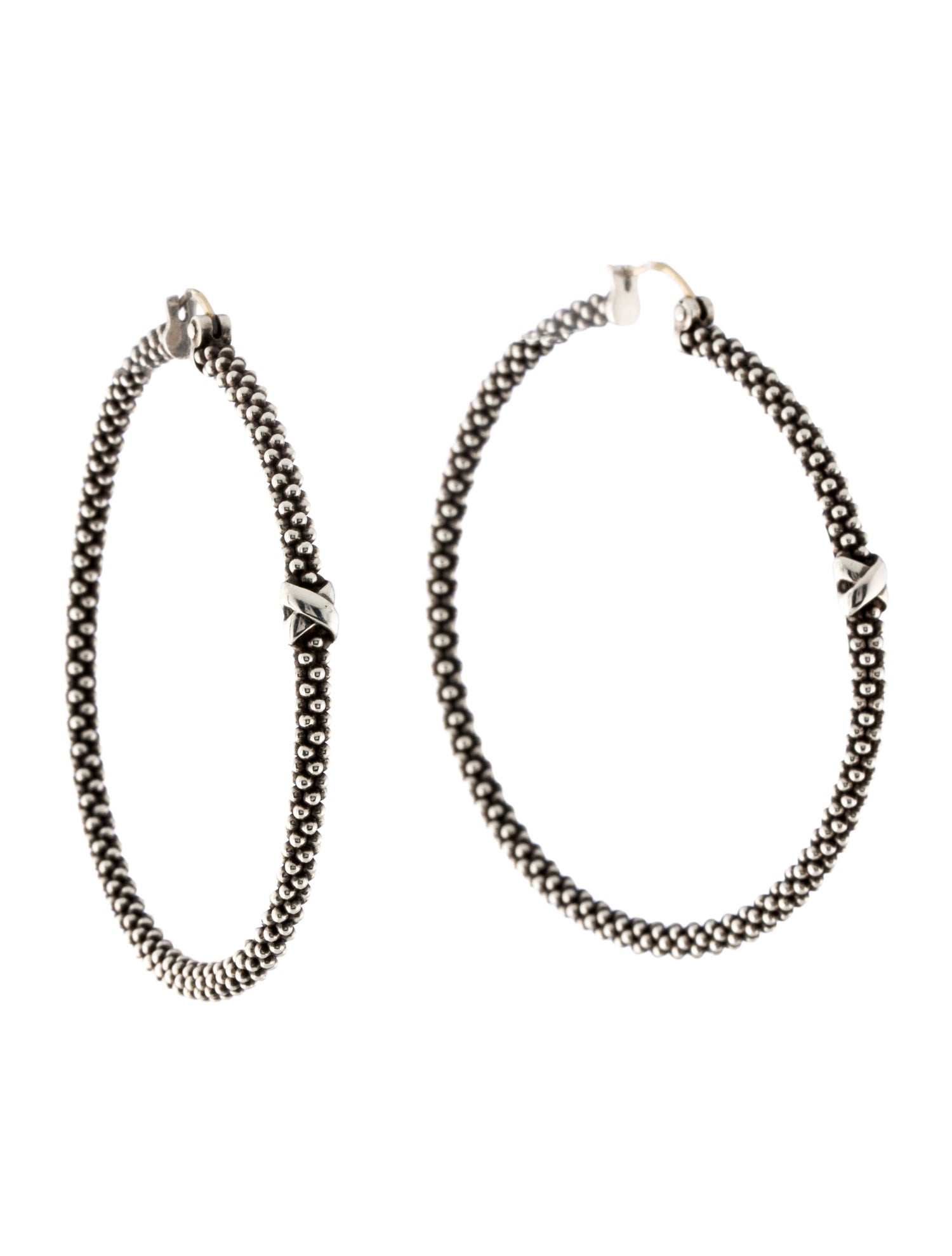 Lagos Caviar Hoop Earrings