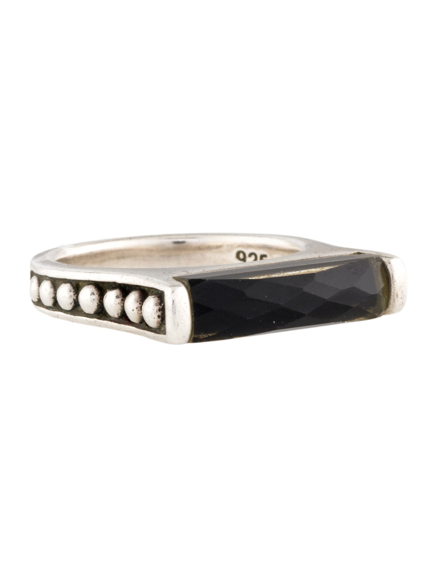 Lagos Quartz Doublet Maya Stacking Ring