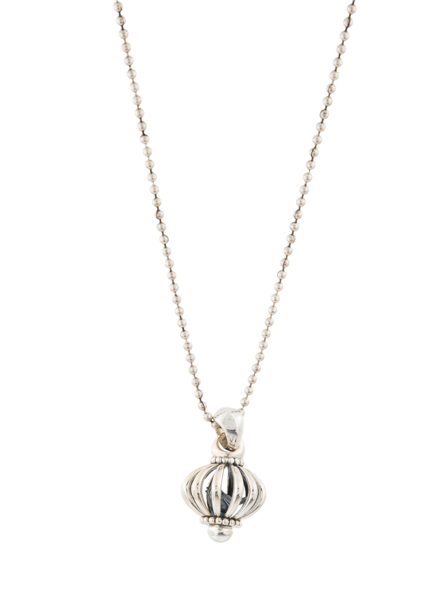 Lagos Bird Cage Pendant Necklace