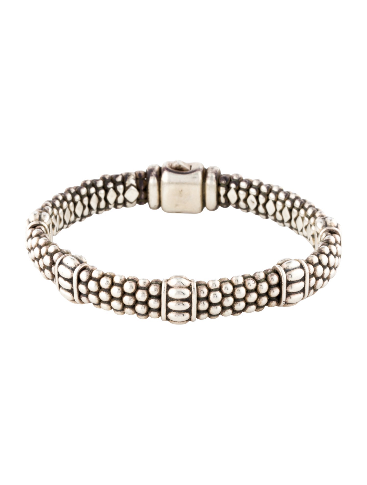Lagos Fluted Beaded Caviar Bracelet