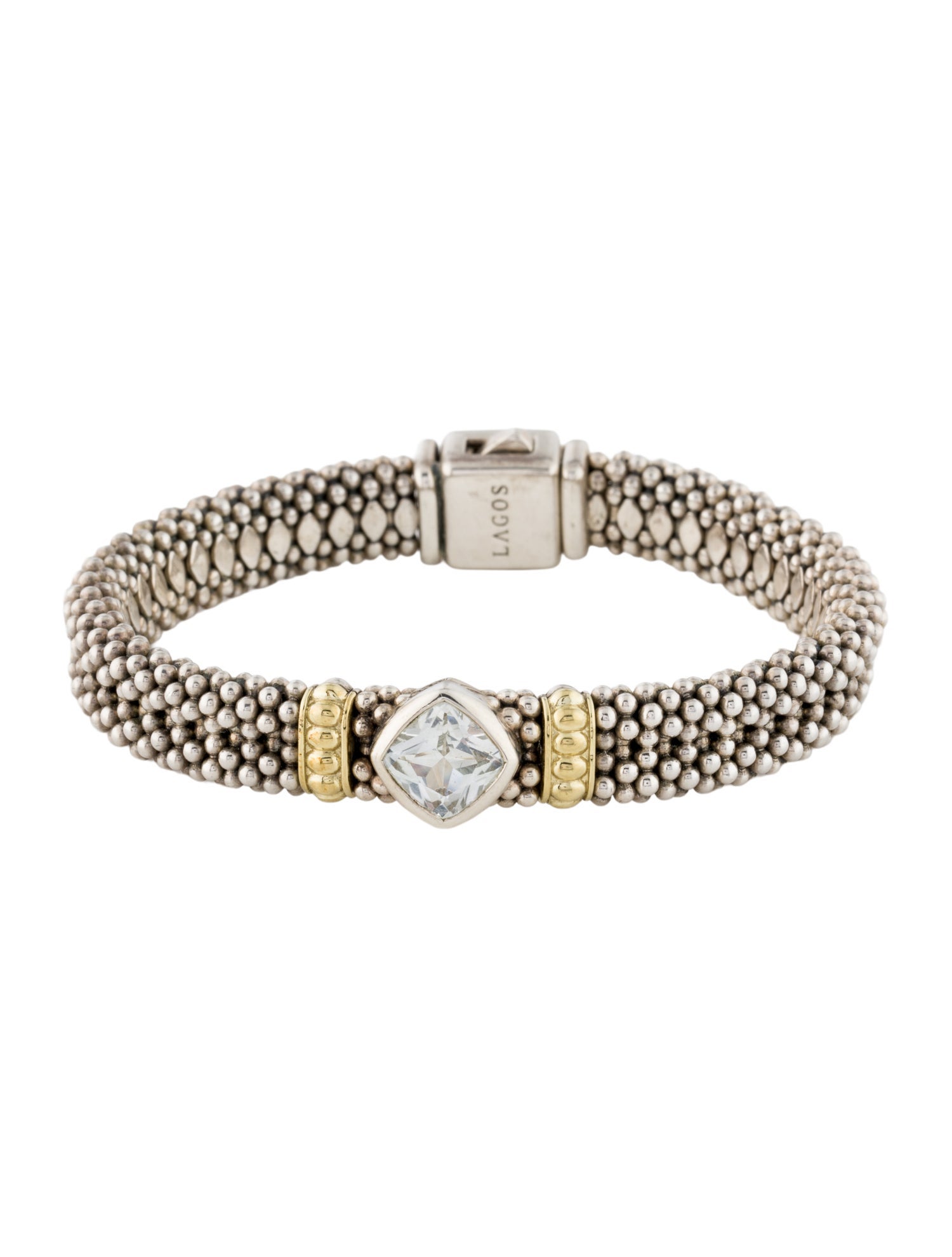 Lagos Topaz Caviar Station Bracelet