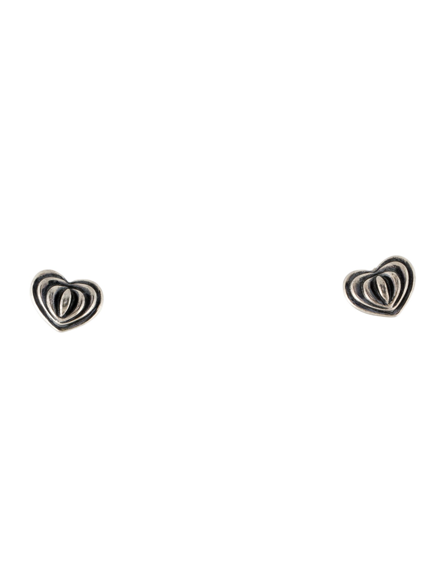 Lagos Caviar Heart Stud Earrings