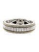 Lagos Two-Tone Caviar Beaded Hinged Bangle