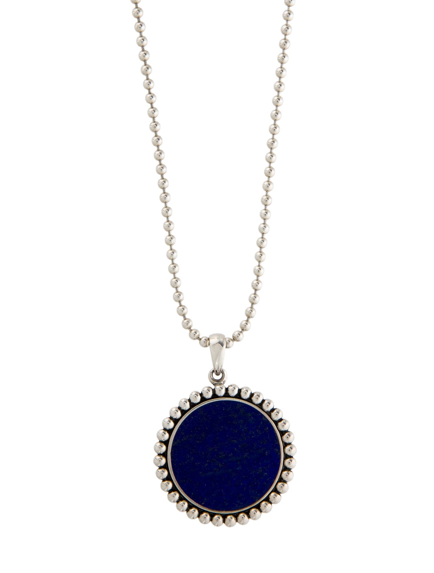 Lagos Lapis Lazuli Large Maya Pendant Necklace