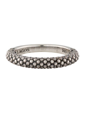 Lagos Caviar Stacking Ring