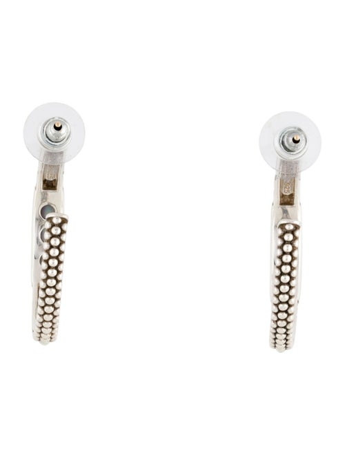 Lagos Quartz & Abalone Doublet Maya Caviar Hoop Earrings