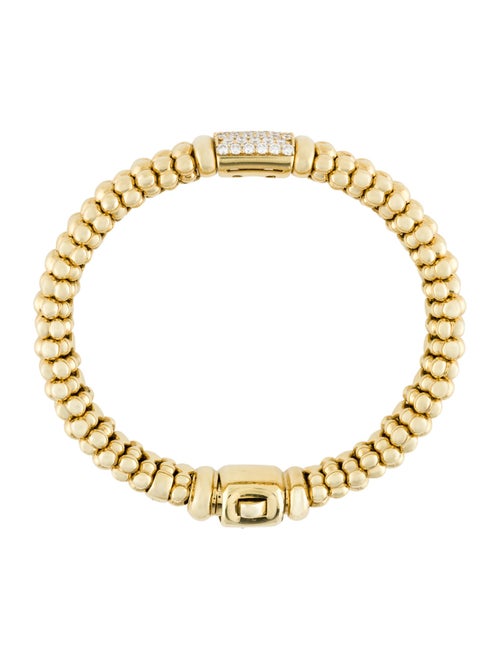 Lagos 18K Diamond Caviar Bracelet