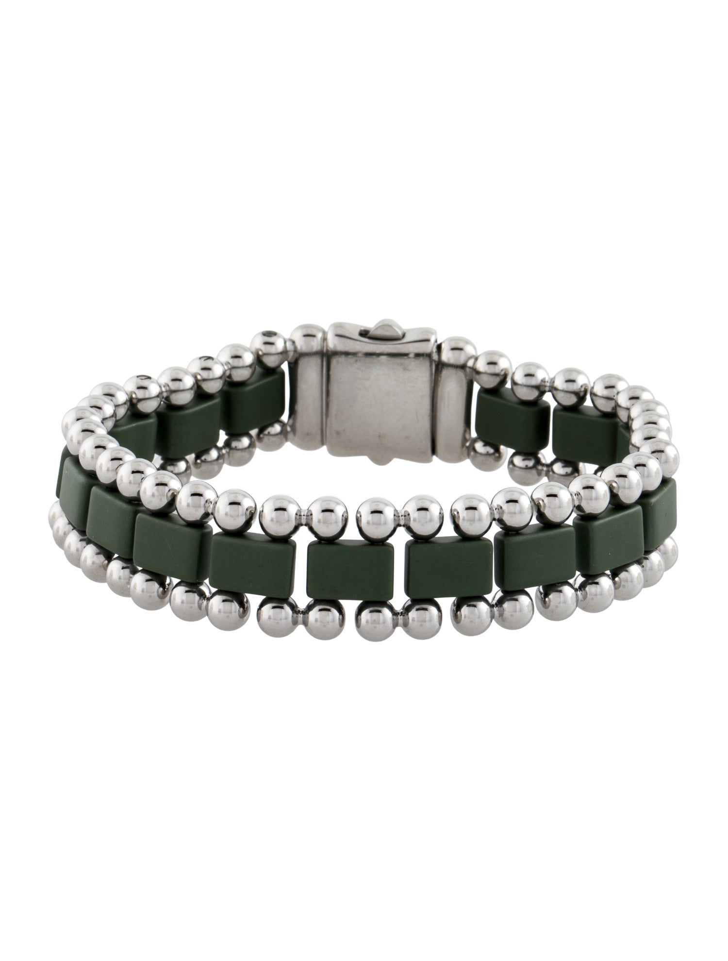 Lagos Anthem Matte Hunter Ceramic Link Bracelet