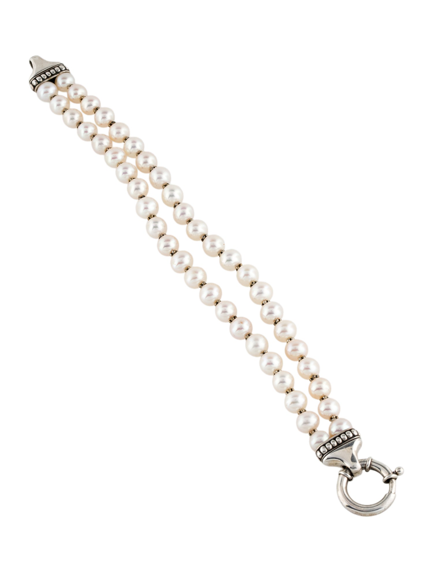 Lagos Luna Two Strand Pearl Bracelet