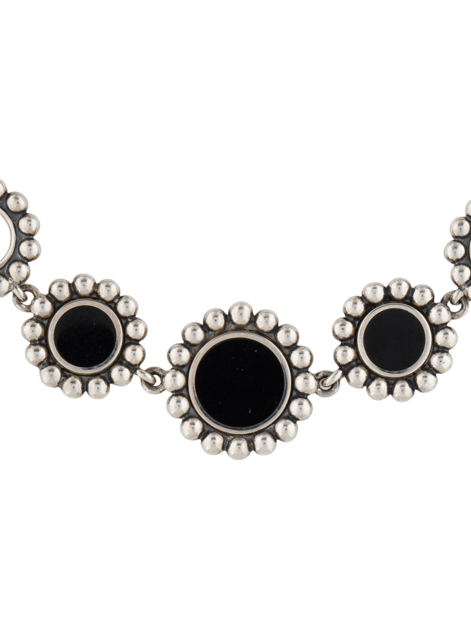 Lagos Onyx Maya Circle Link Bracelet