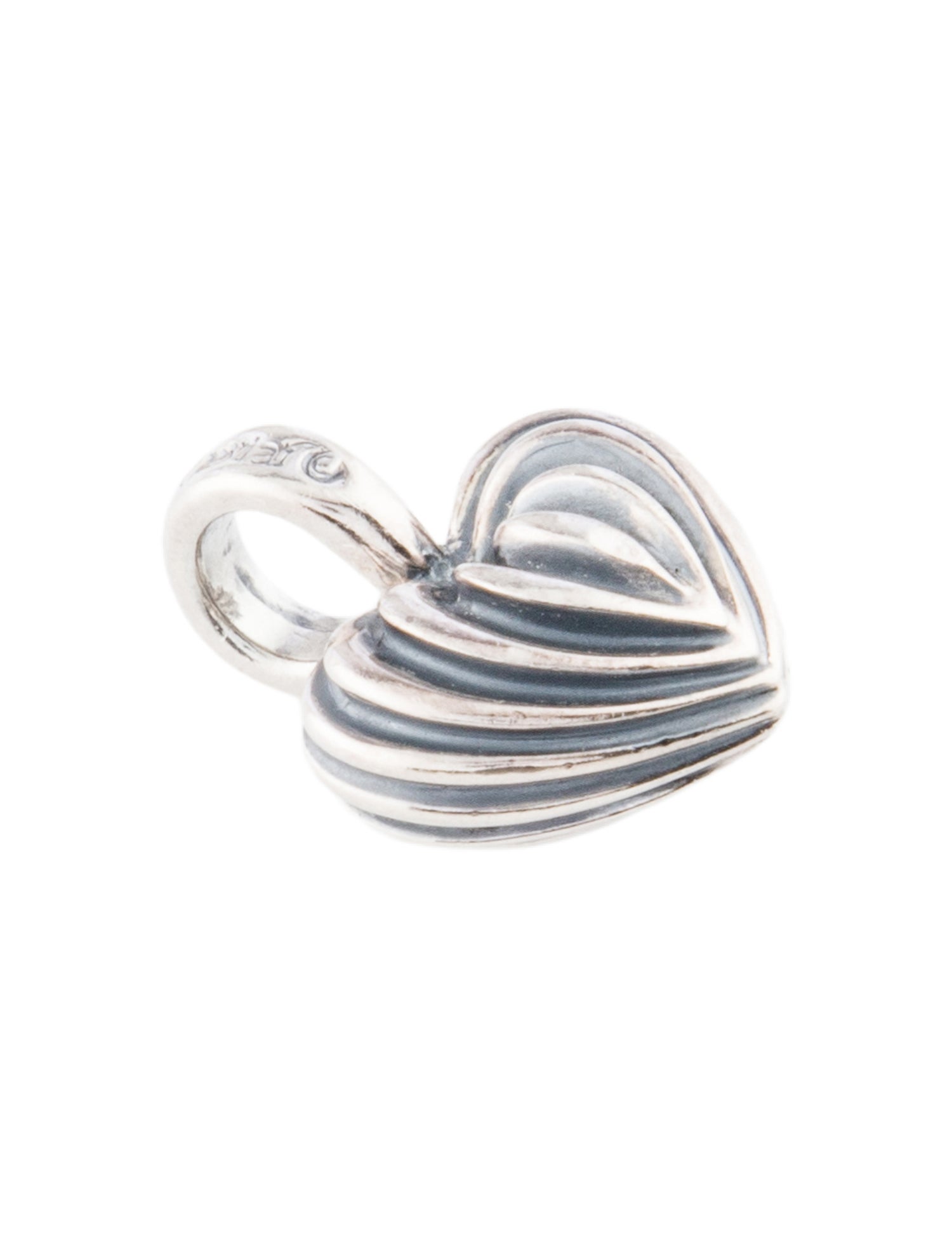 Lagos Fluted Heart Pendant
