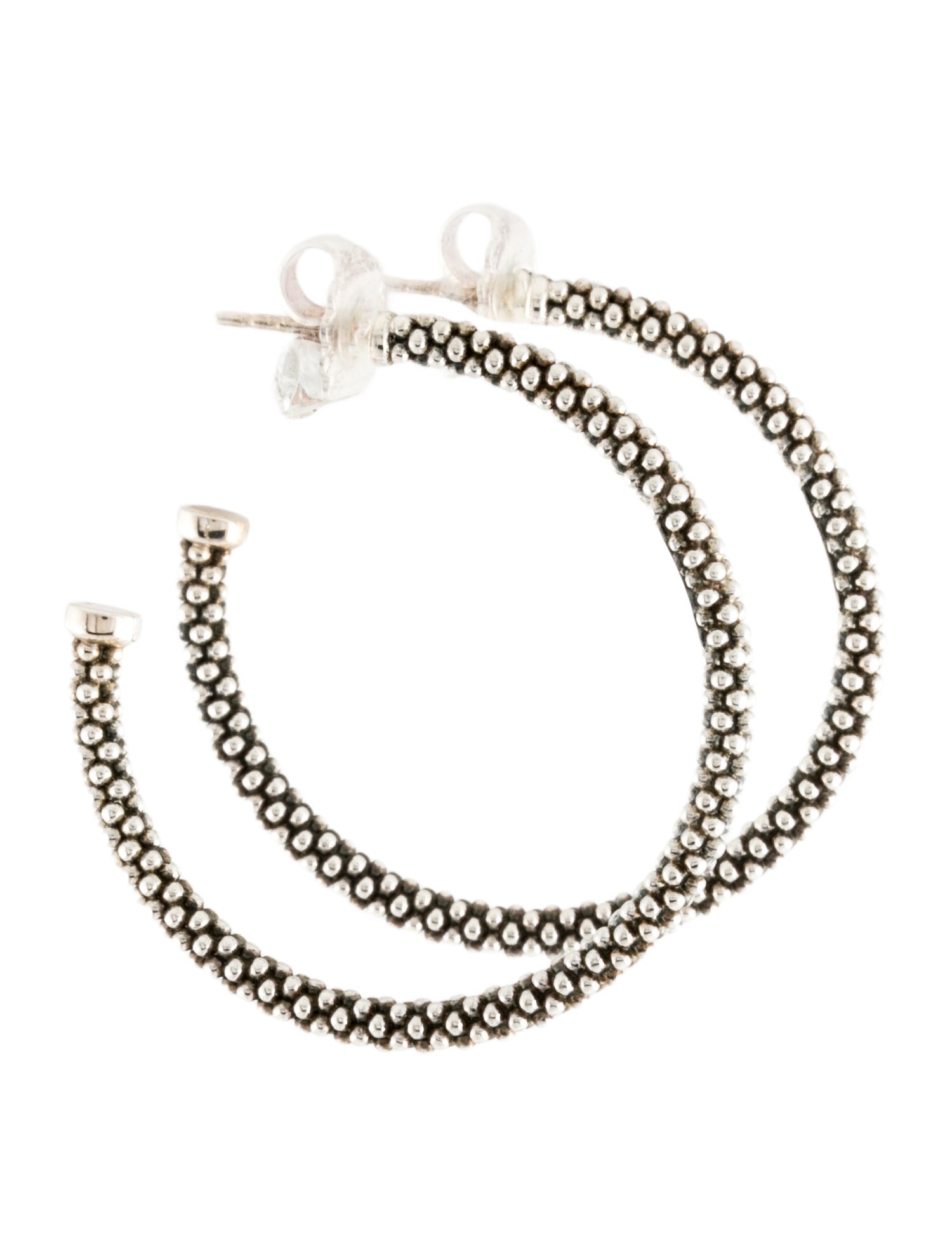 Lagos Medium Caviar Hoop Earrings