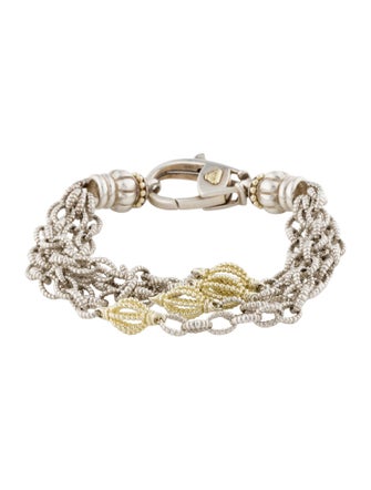 Lagos Two-Tone Multichain Bracelet