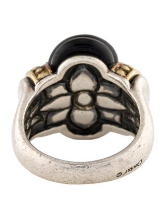 Lagos Onyx Fluted Cocktail Ring