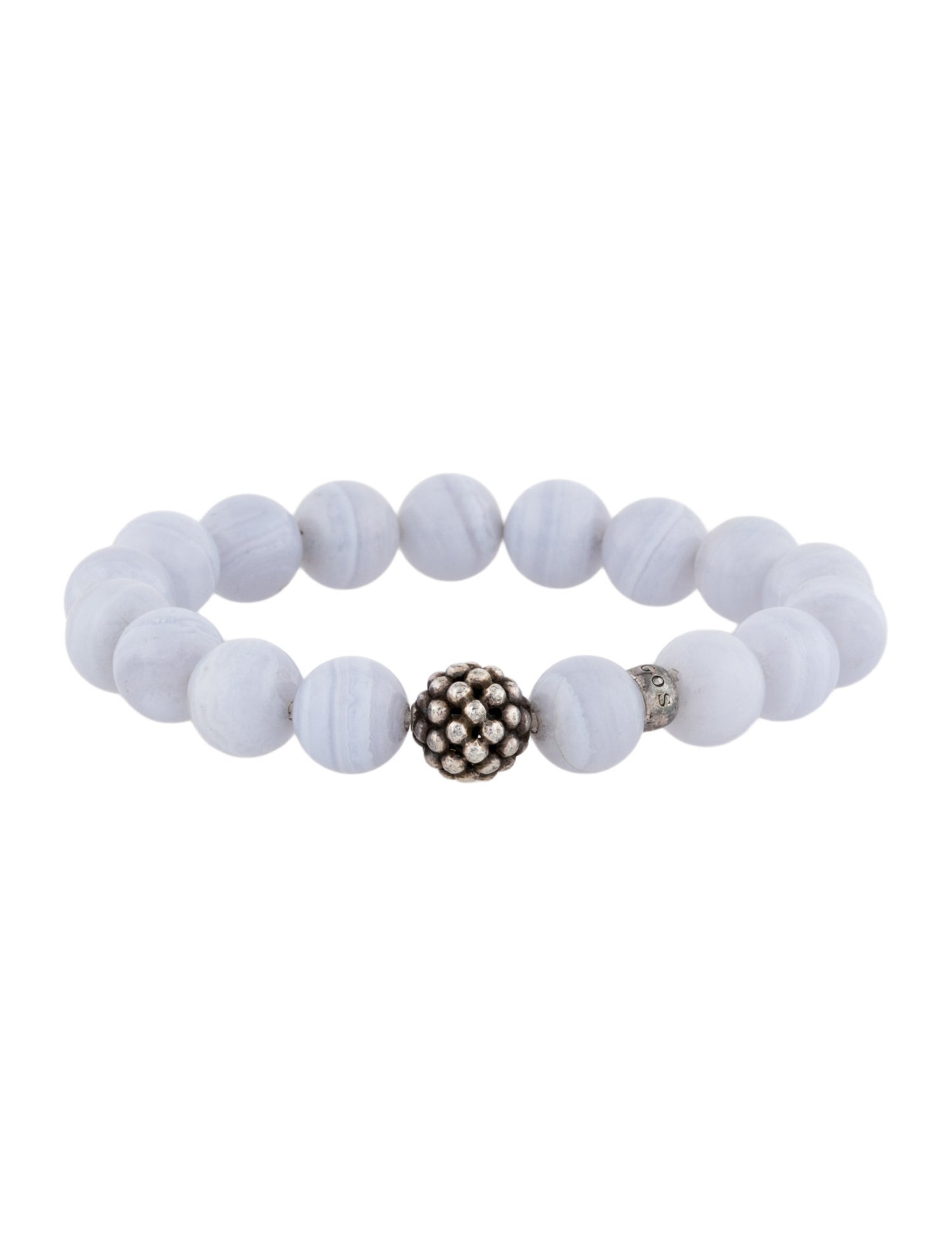 Lagos Blue Lace Agate Bead Bracelet