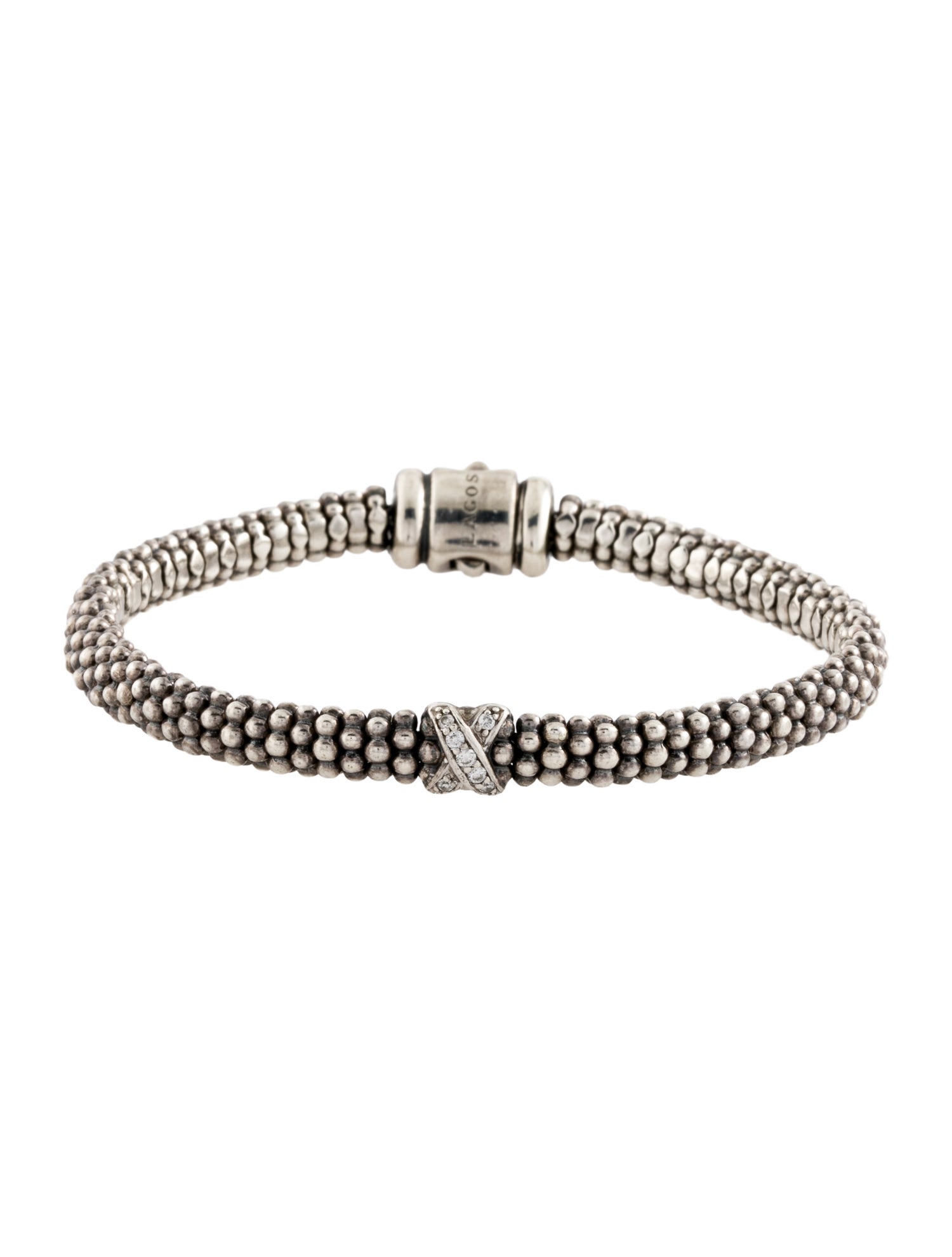 Lagos Diamond Single X Station Bracelet