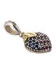 Lagos Ruby, Sapphire & Diamond Arcadian Heart Pendant