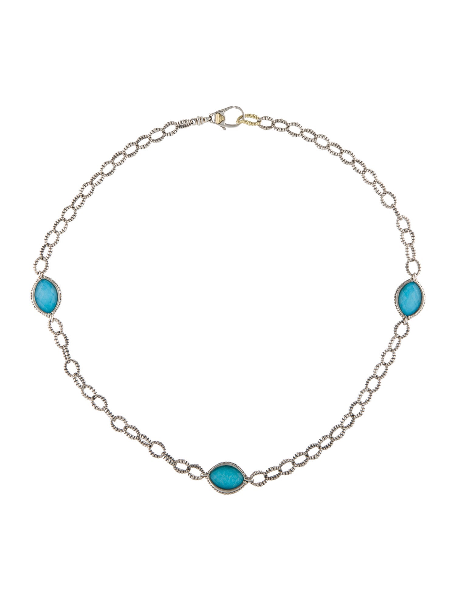 Lagos Quartz Doublet Venus Station Necklace