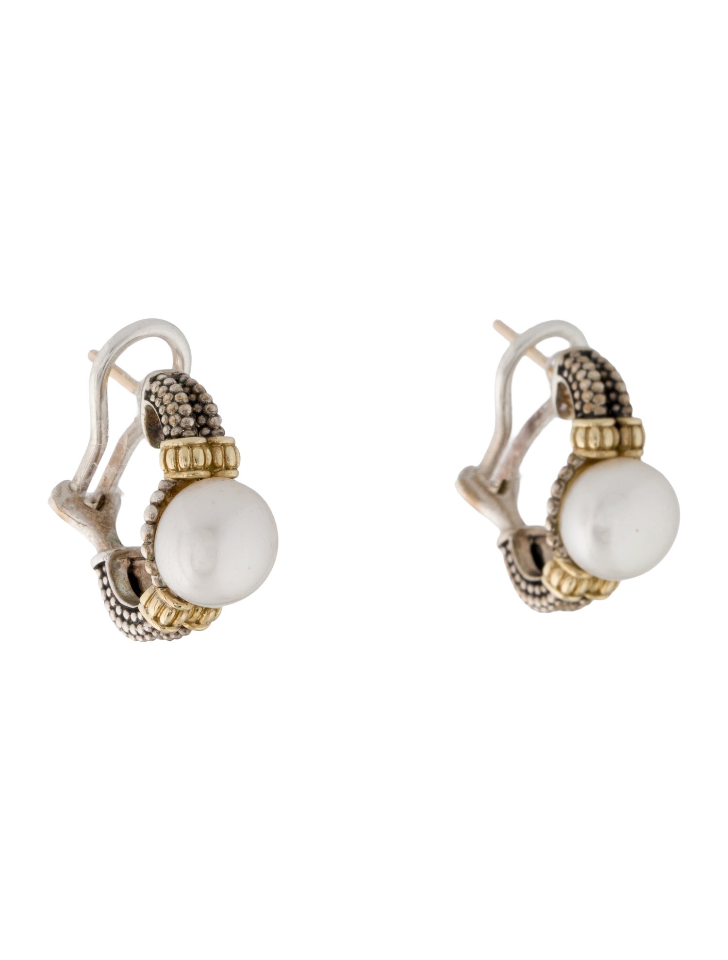 Lagos Pearl Luna Earclips