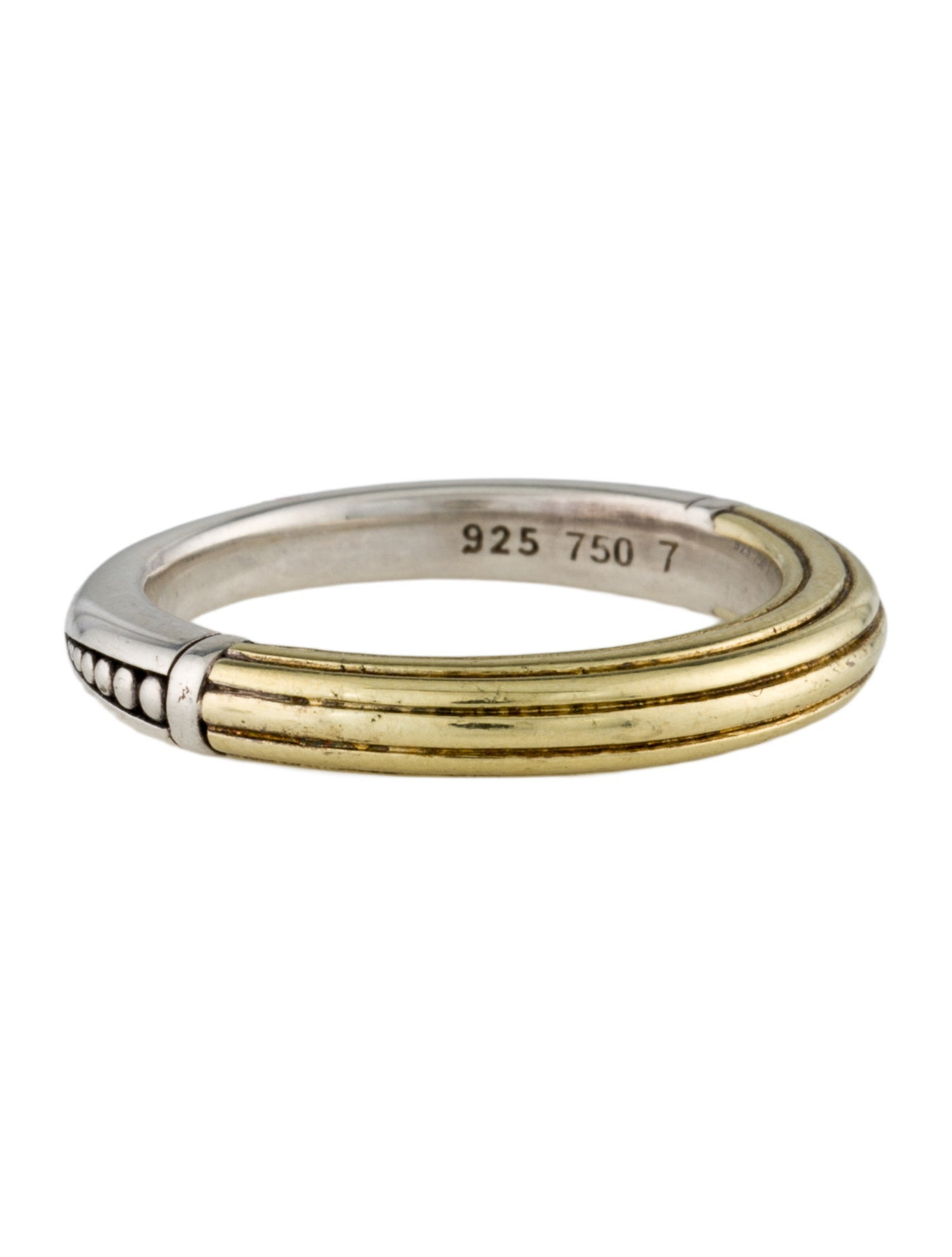 Lagos Two-Tone Stacking Ring