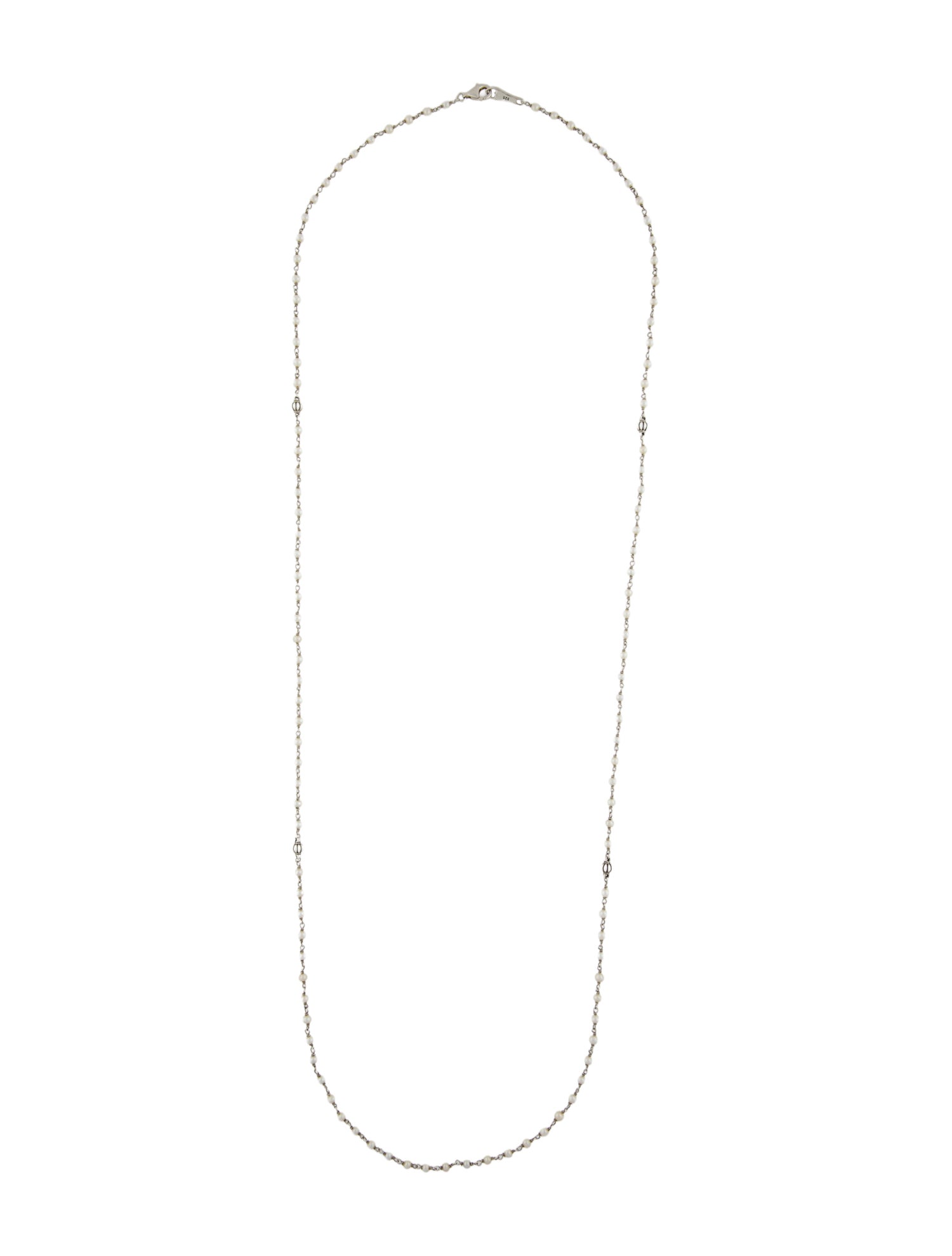 Lagos Pearl Beaded Station Necklace