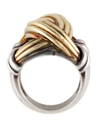 Lagos Two-Tone Signature Caviar Knot Ring