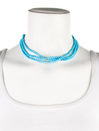 Lagos Two-Tone Turquoise Multistrand Necklace