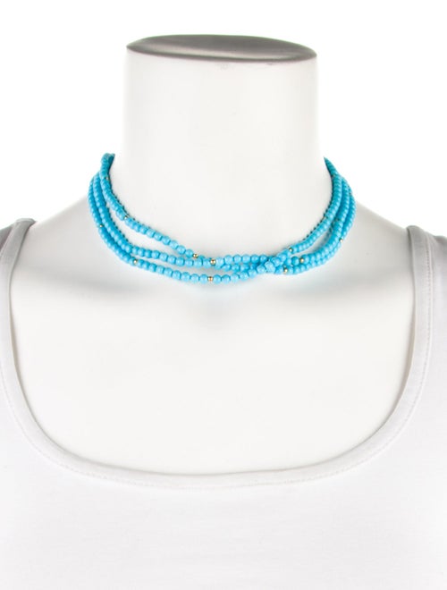 Lagos Two-Tone Turquoise Multistrand Necklace