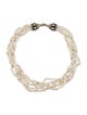 Lagos Two-Tone Multistrand Pearl Necklace