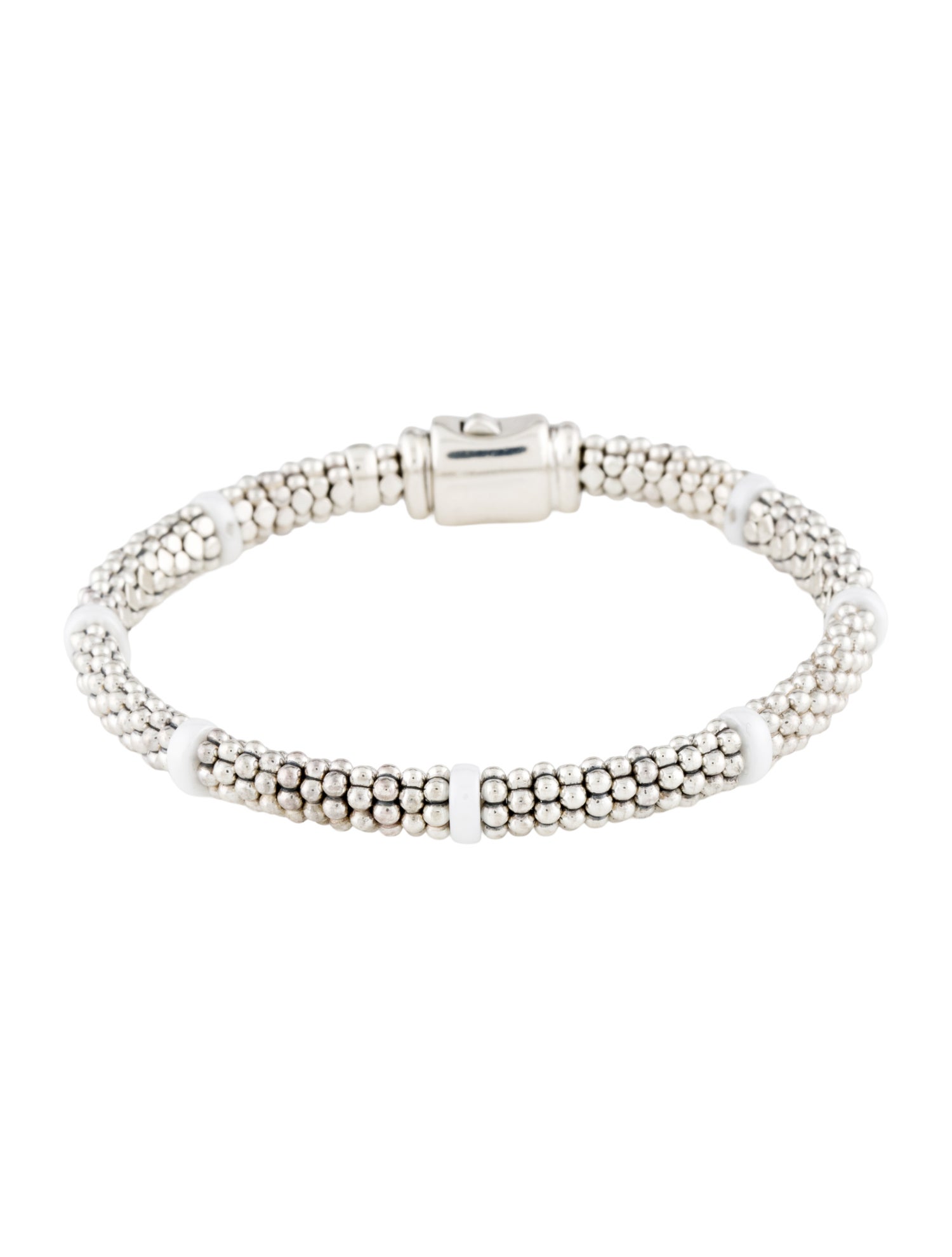 Lagos Ceramic Station Caviar Bracelet